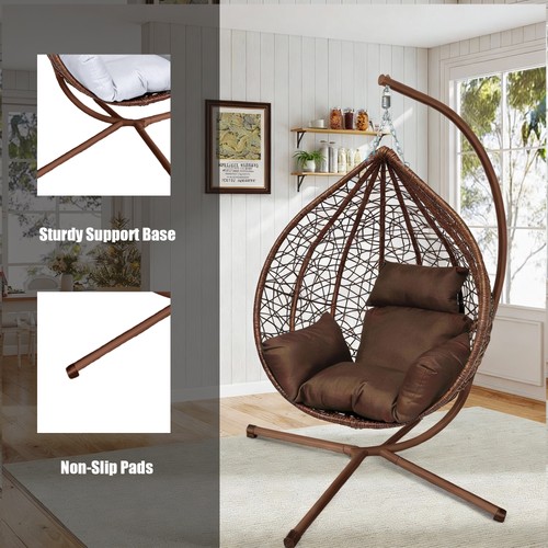 Rattan egg hanging chair - hanging,