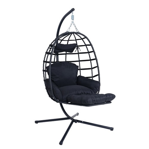 Hanging egg chair - w/, stand