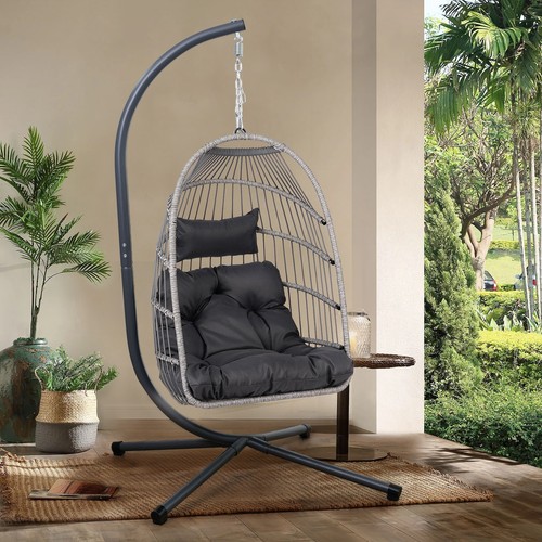 Foldable hanging egg chair - foldable,