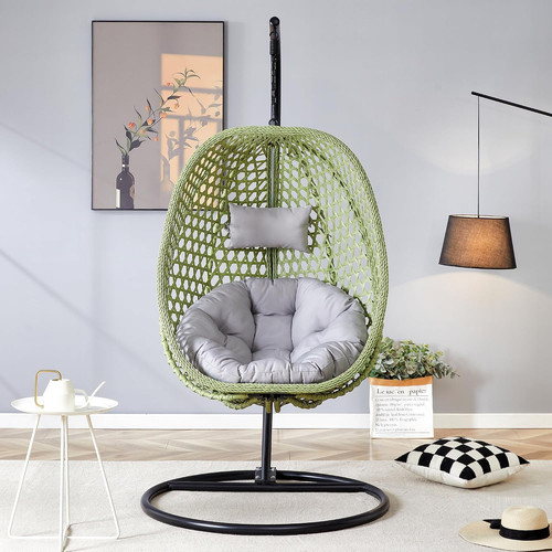 Hanging egg chair with stand - egg,