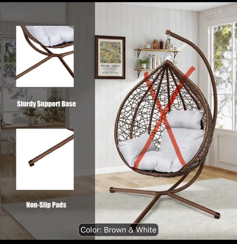 Garden hanging egg chair - hanging,