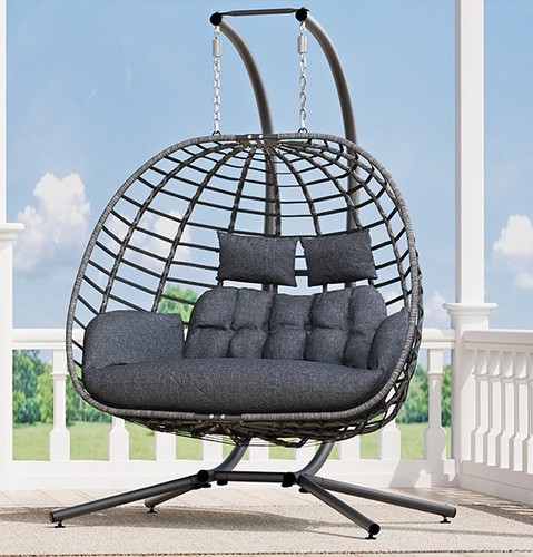 Double egg chair outdoor - double, w/