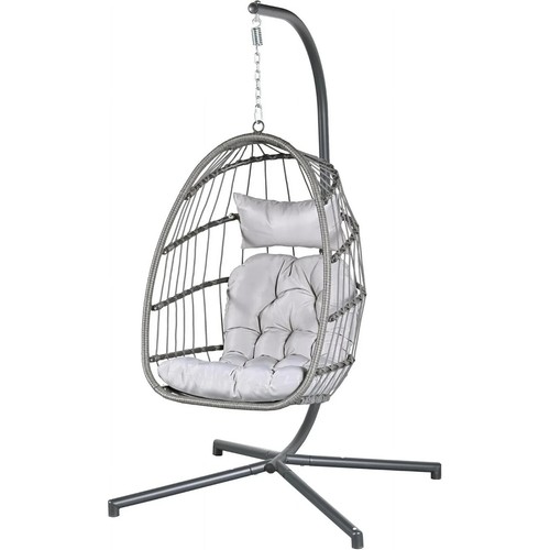 Relaxing egg chair gray - relaxing,