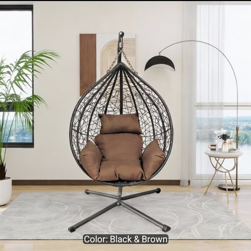 Rattan egg chair swing - swing, outdoor