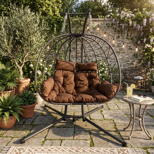 Double hanging egg chair stand - double,