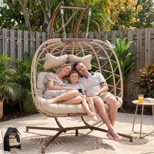 Double swing egg chair - double,
