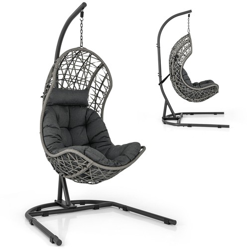 Hanging egg chair with - egg,