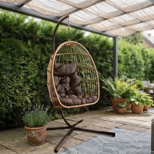 Hanging egg chair - egg, rattan