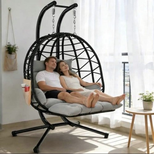 Double outdoor hanging egg - double,