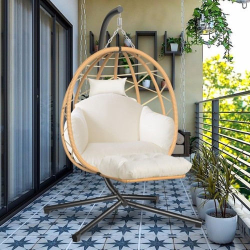 Hanging egg chair - with, stand