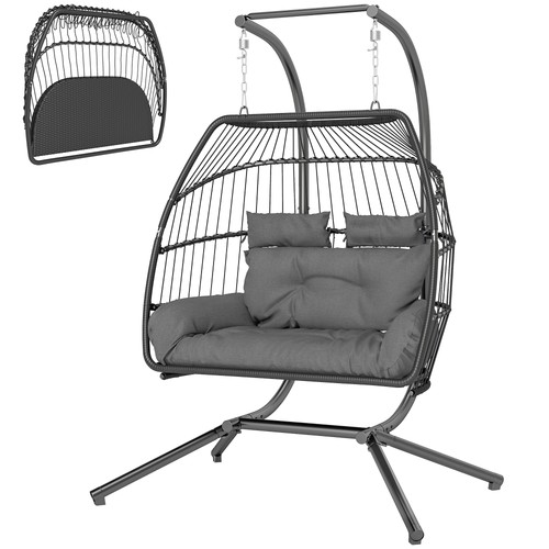 Outsunny rattan double hanging - rattan,