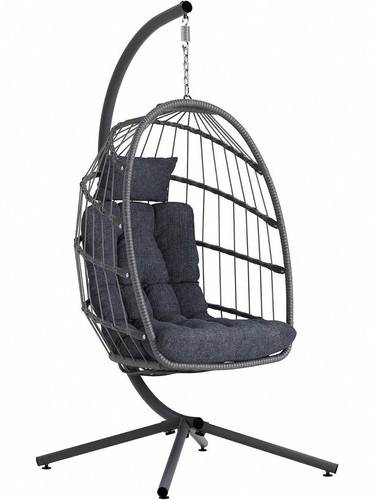 Grey wicker outdoor - grey, chair
