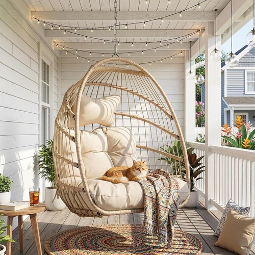 Outdoor hanging egg chair - outdoor,